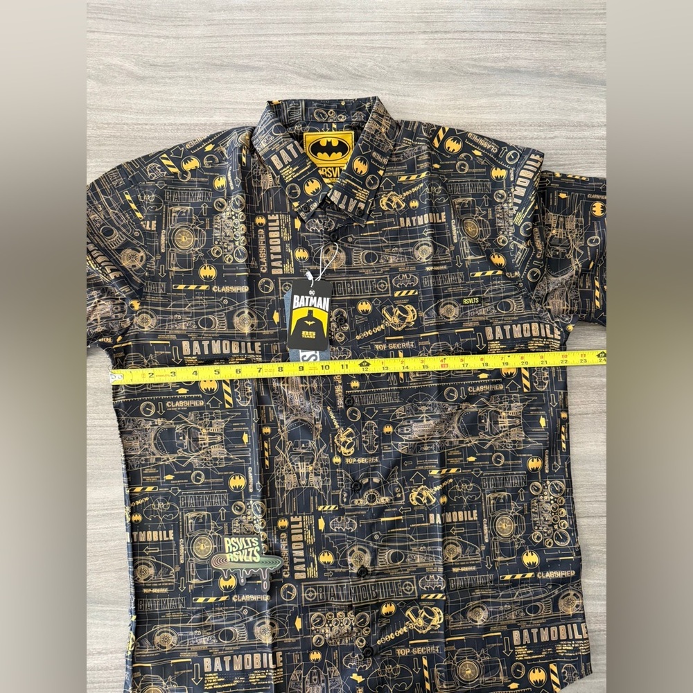 RSVLTS 85th Anniversary Property Of Wayne Enterprises Short Sleeve Shirt - Picture 2 of 7